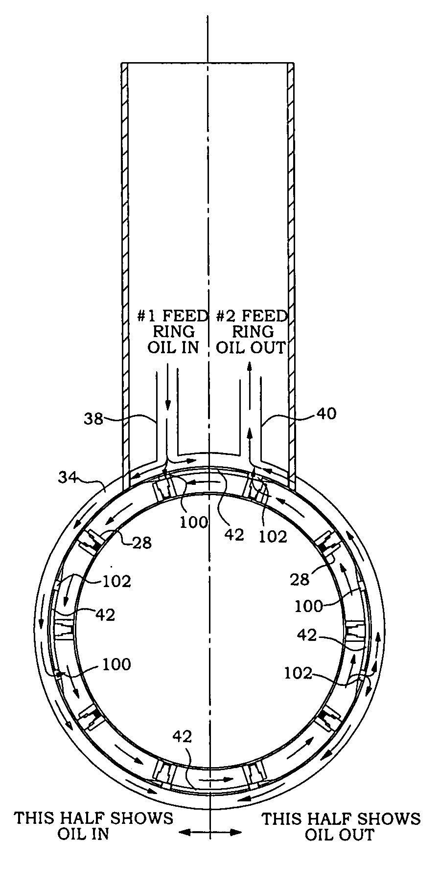 Shaftless radial vane rotary device and a marine propulsion system using the device
