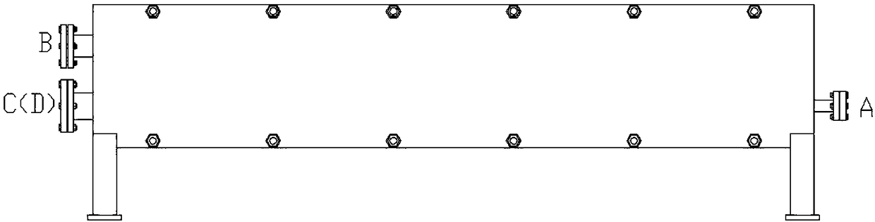 Horizontal type plate heat exchange mixed flow evaporator