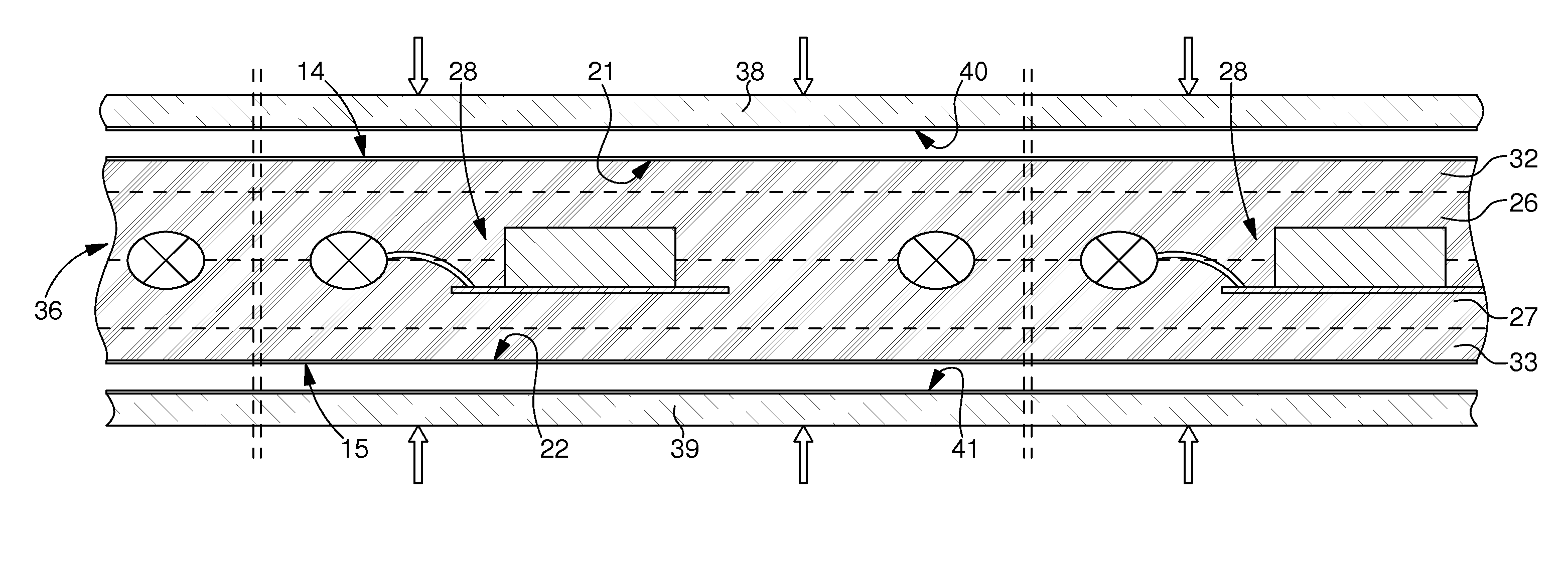 Method of fabricating electronic cards including at least one printed pattern