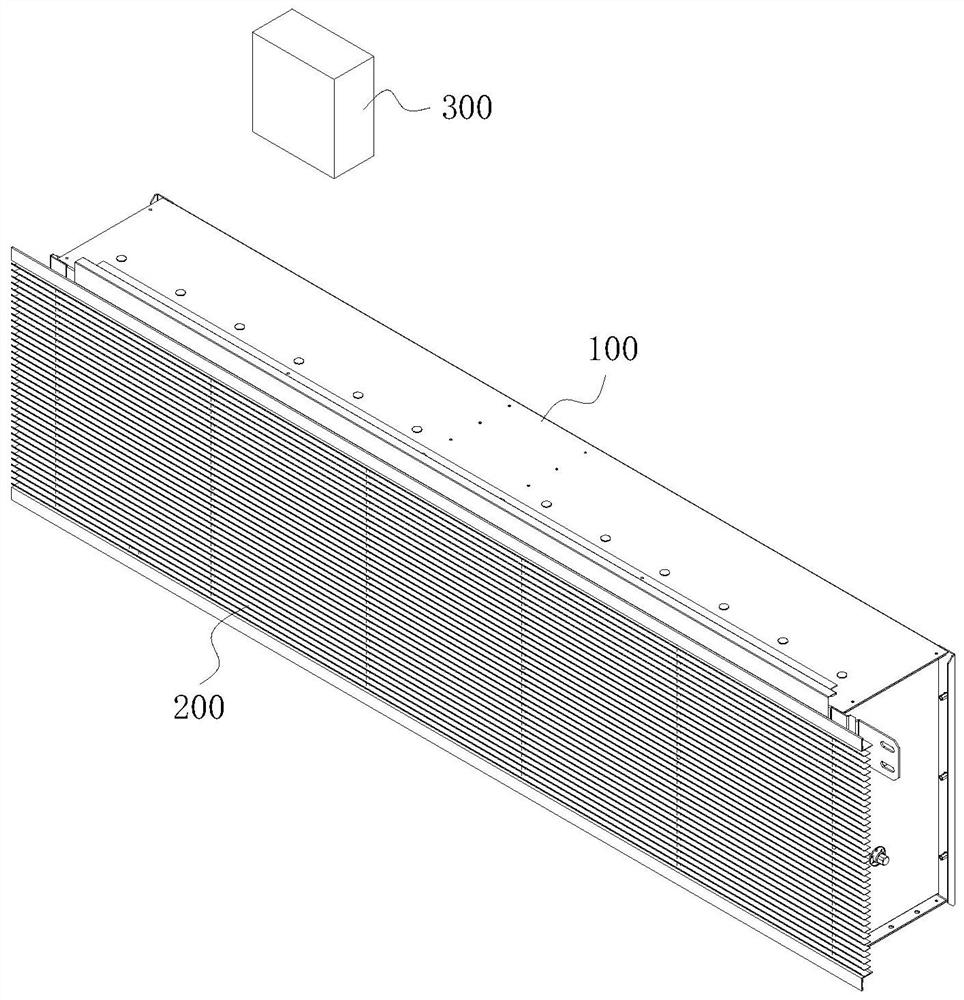 A grille -type subway door climate conversion device