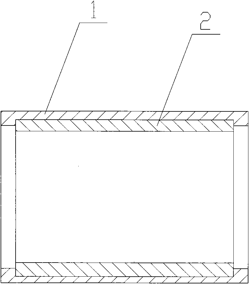 Tile set having plastic liner