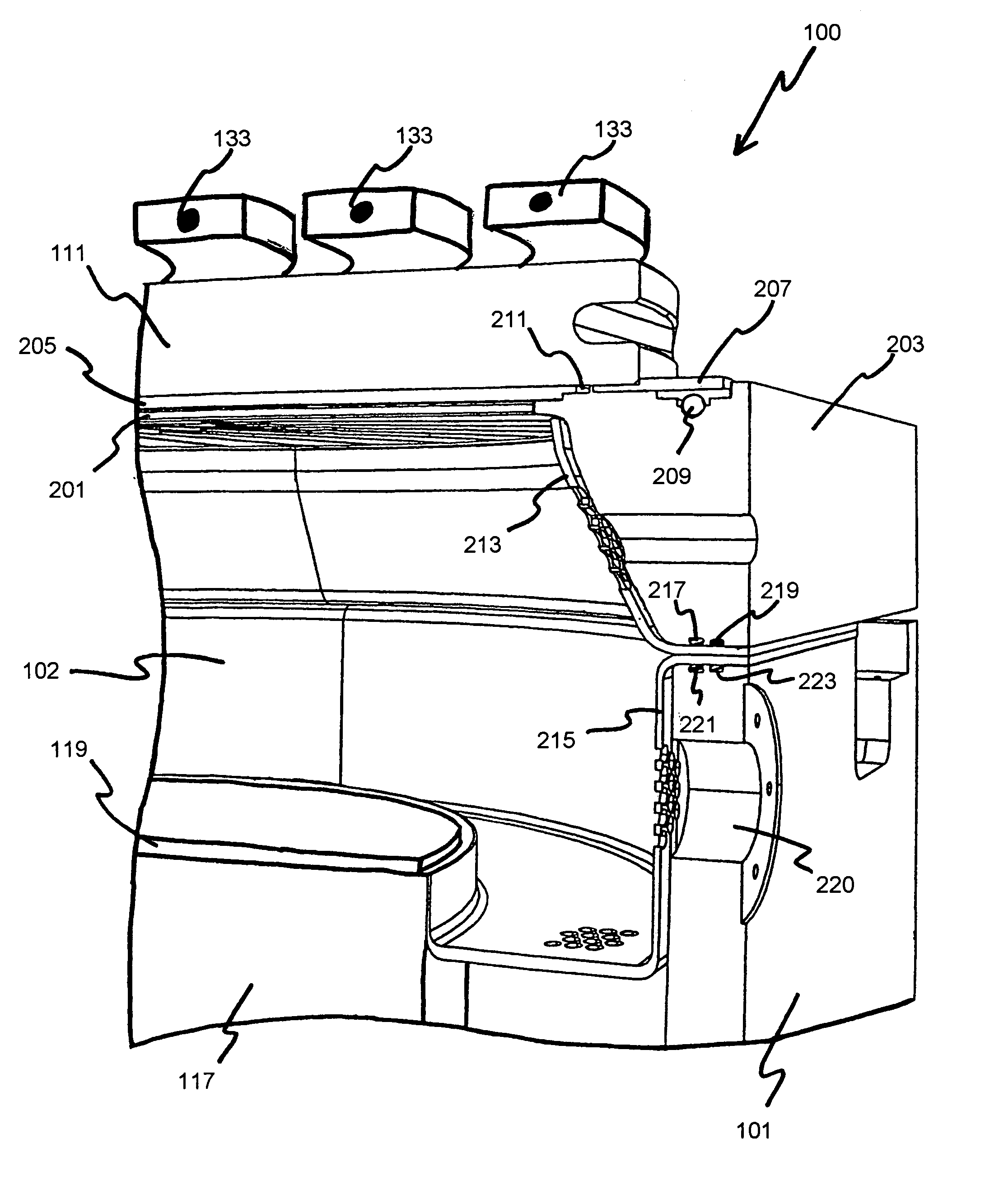 Faraday shield disposed within an inductively coupled plasma etching apparatus