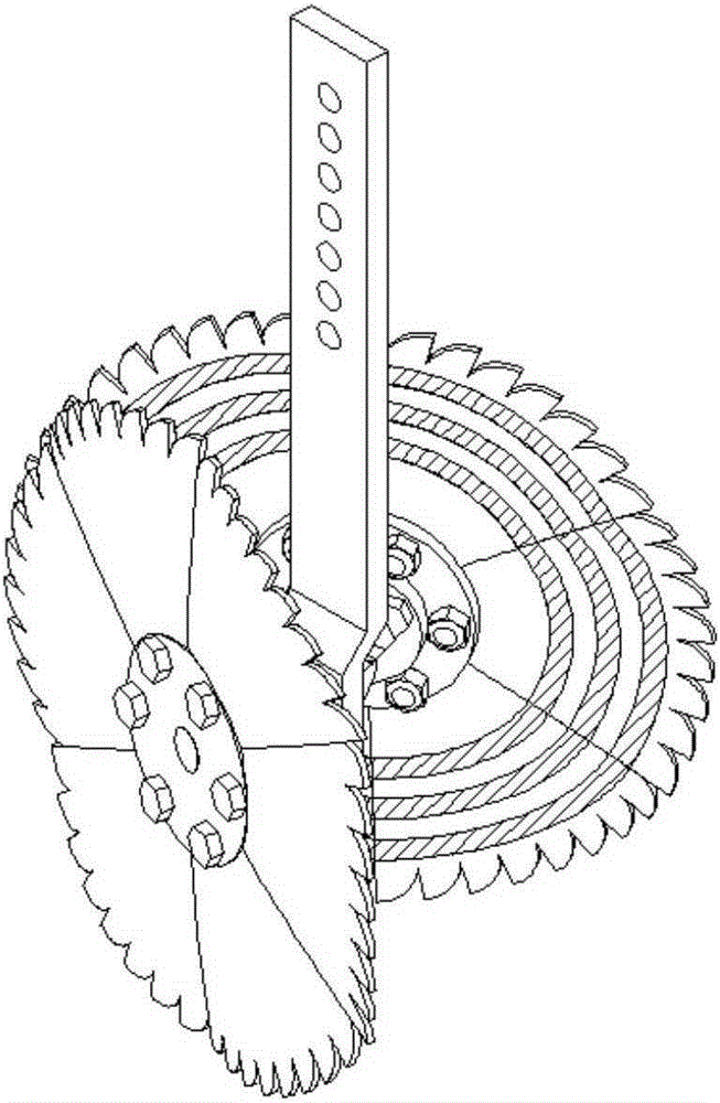 Bionic curved-surface circular disc fertilization furrow opener