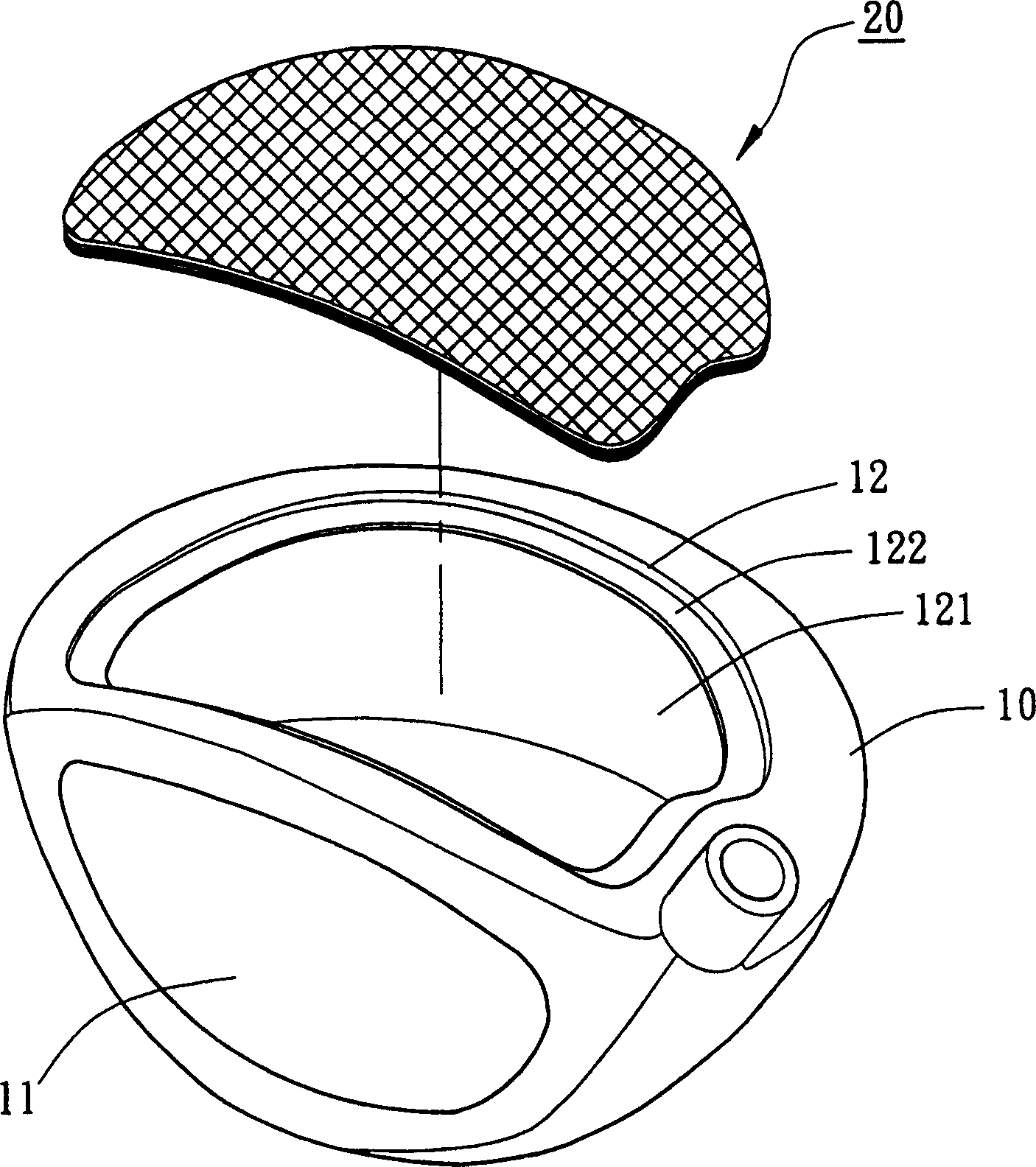 Composite cover plate, and golf club head assembled therewith