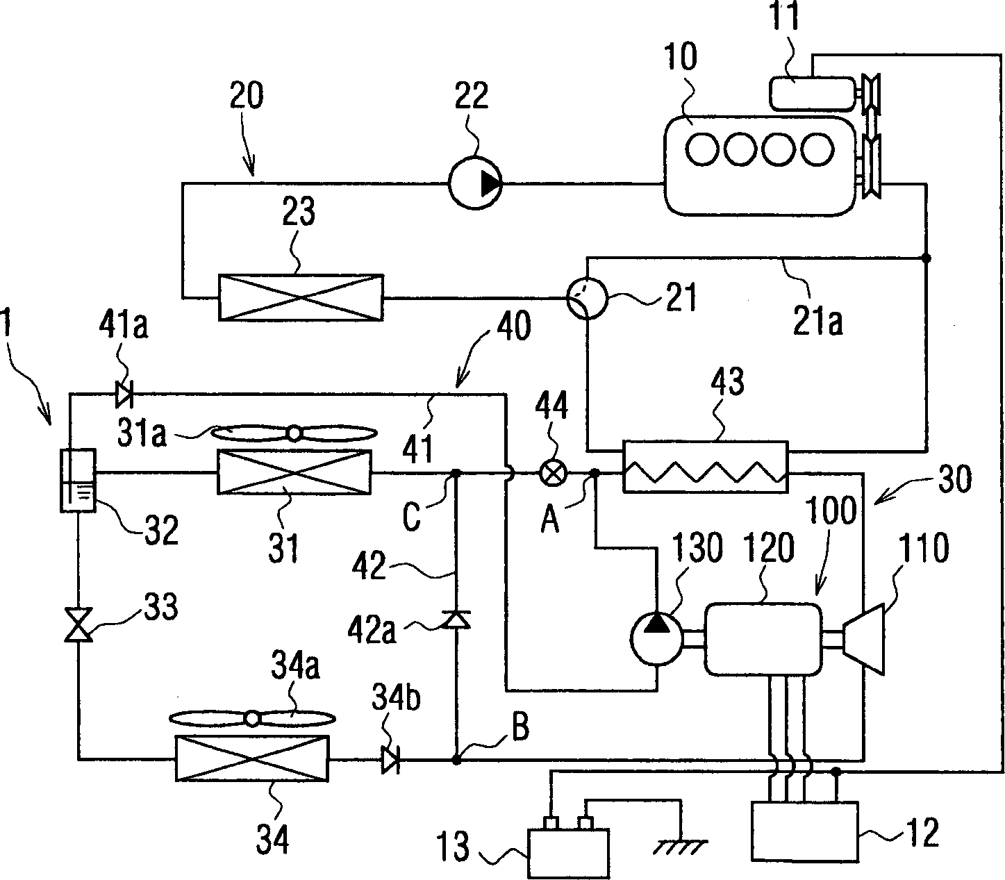 Refrigerating apparatus and fluid machine therefor