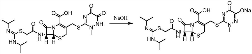 A kind of production method of cefotaxime sodium