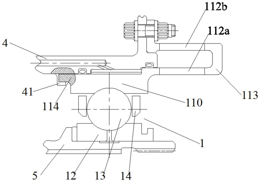 Bearing and bearing outer ring integrated structure