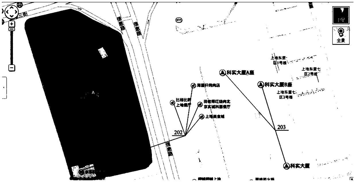 Electronic map display method and device