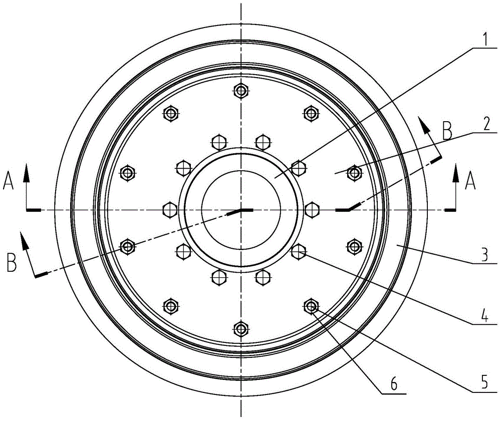 Segmented shear type elastic wheel for rail transit vehicles