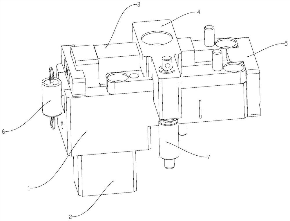 Up-down horizontal linkage mechanism