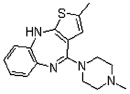 Olanzapine tablet composition and preparation method thereof