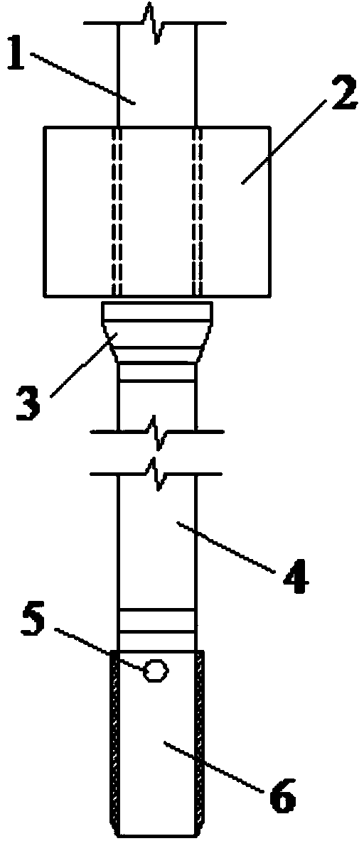 Standard penetration test device for partitioning rock weathering degree