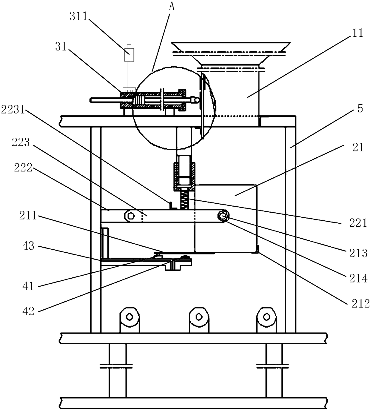 Pasty material conveying device and pasty material conveying system
