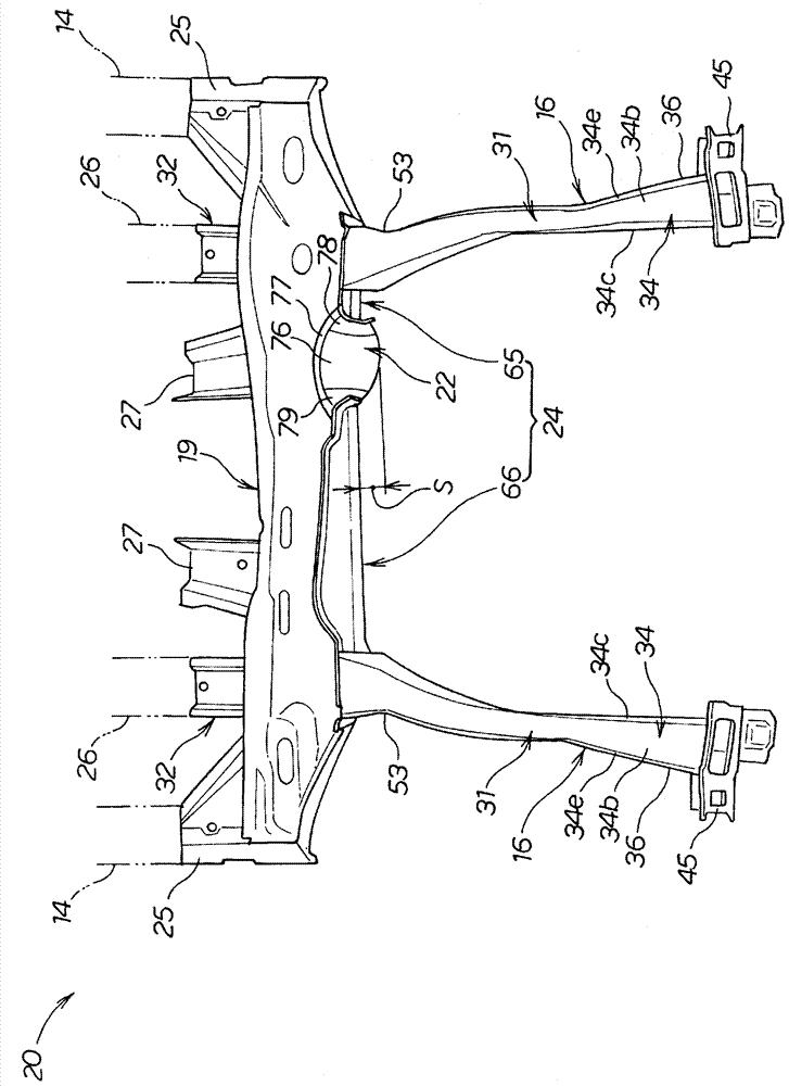 Structure for vehicle body front portion