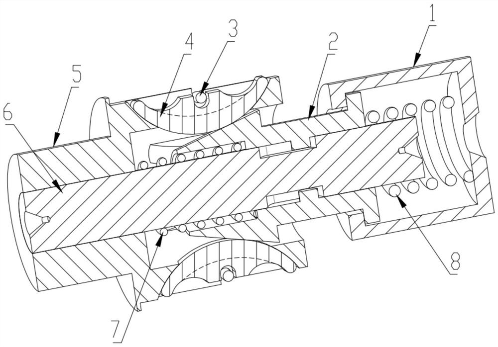 Self-centering rapid taking, placing and clamping device for shaft sleeve part with inner curved surface