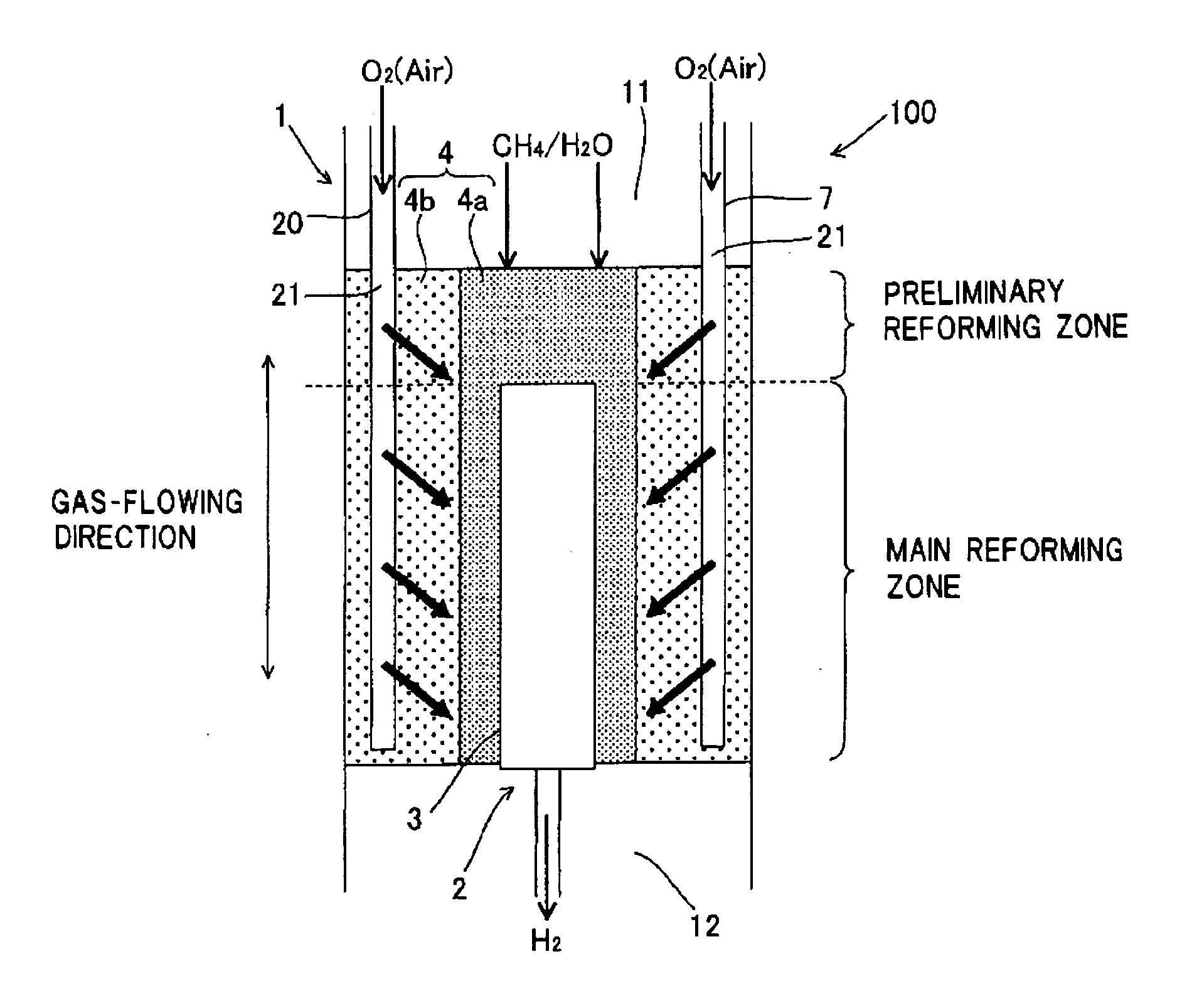 Permselective membrane type reactor and method for hydrogen production