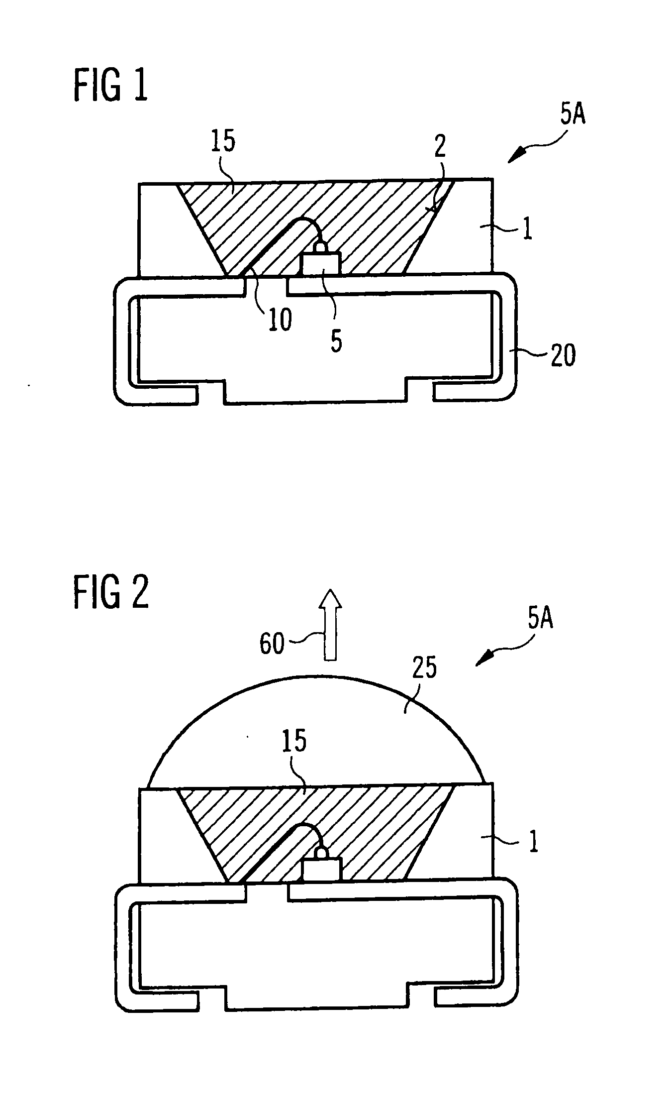 Optical Element, Optoelectronic Component Comprising Said Element, and the Production Thereof