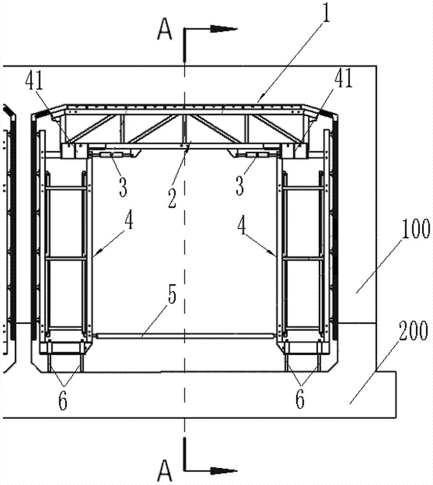 Movable formwork system and construction method thereof