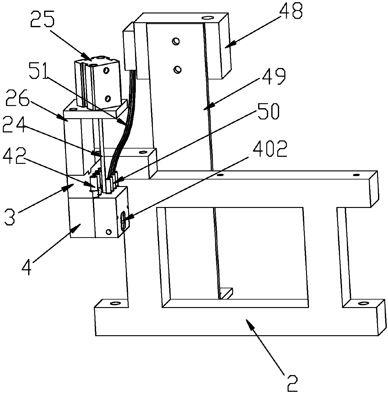 Automatic assembling machine for slide rail