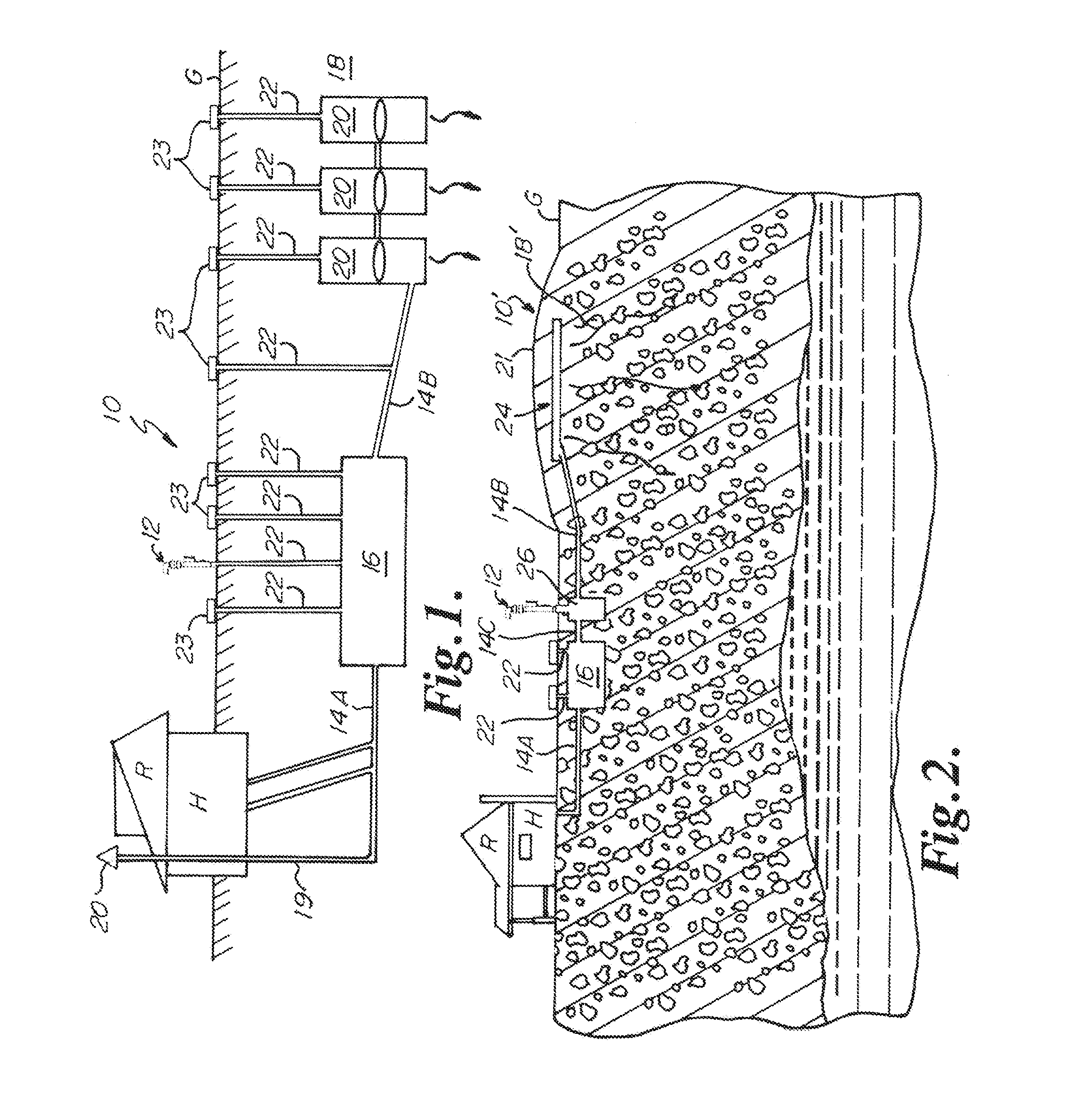 Heating system and method for prevention of underground tank freeze-ups