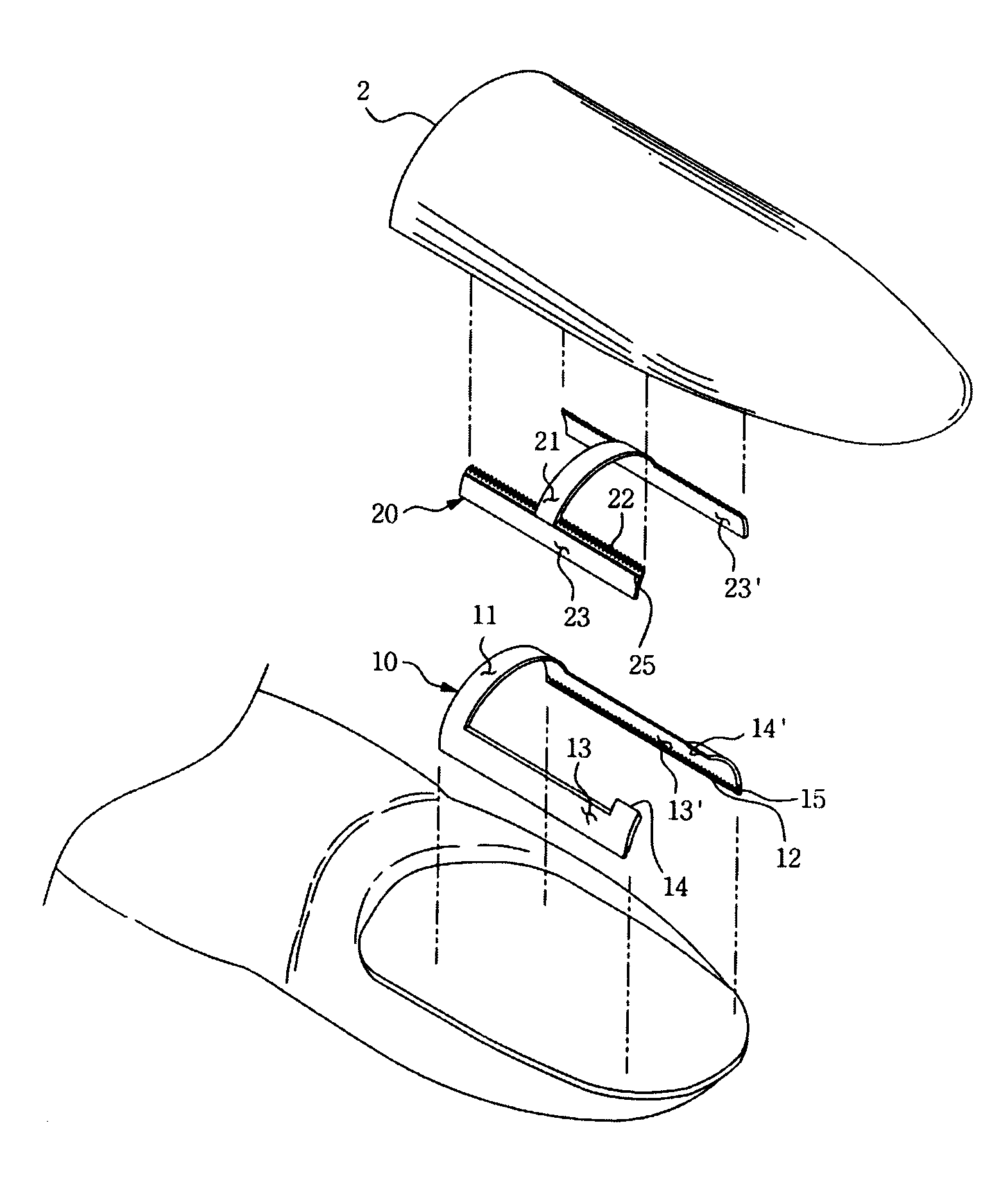 Attaching apparatus of artificial nail