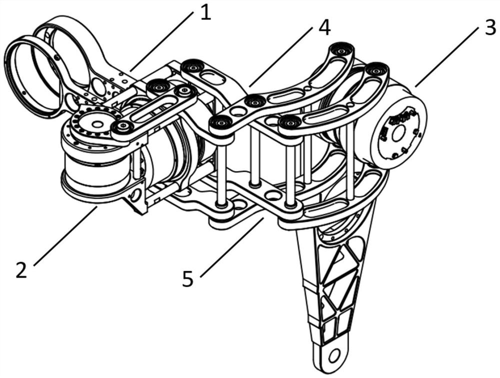 Bionic three-axis intersection type exoskeleton robot hip joint