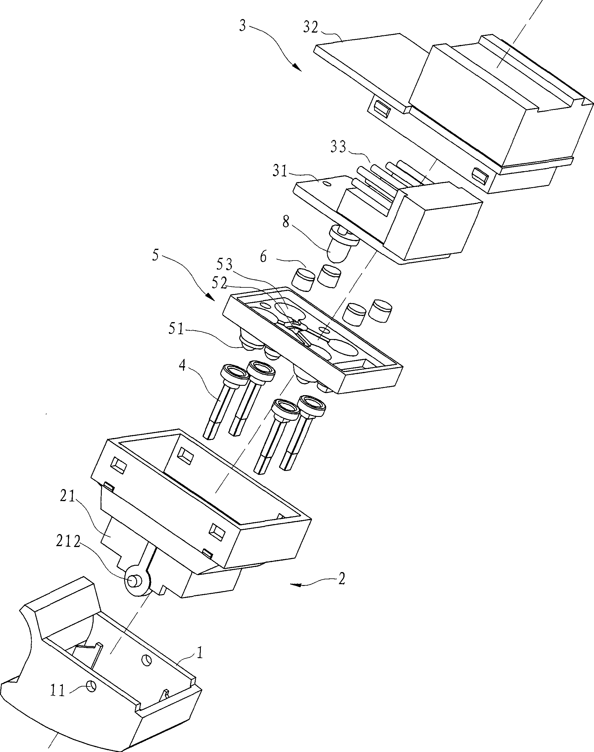 Independent switch of lifter for vehicle windscreen