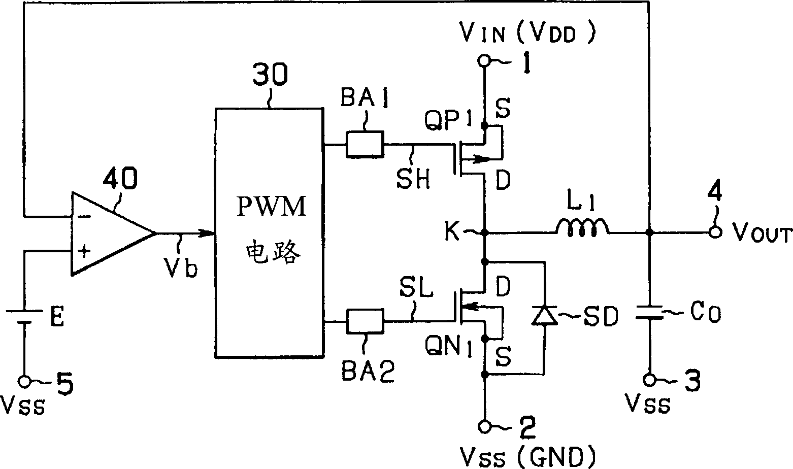 Power circuit and PVVM circuit