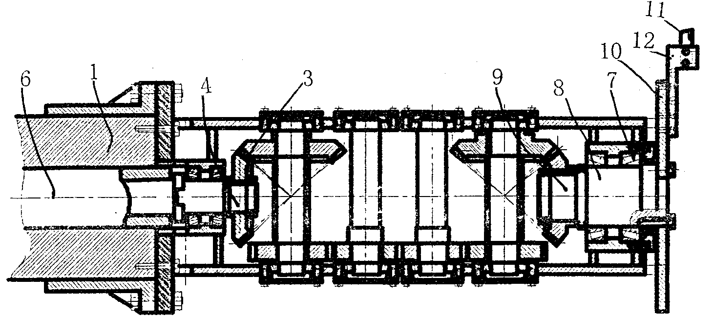 Method and device for machining inner bending holes of main nuclear power pipeline bend on horizontal boring machine