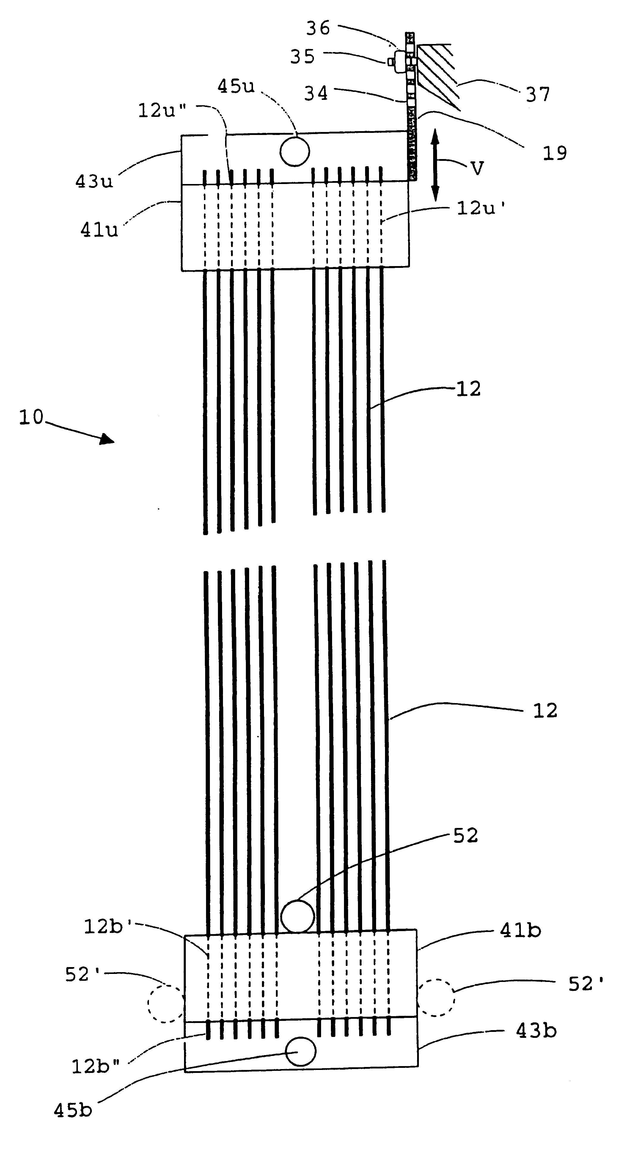 Apparatus for withdrawing permeate using an immersed vertical skein of hollow fibre membranes