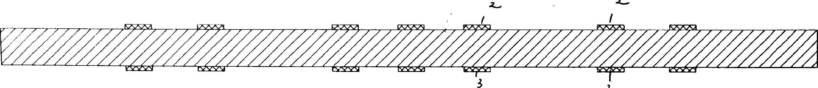 Planar salient point type technique for packaging intergrate circuit or discrete component