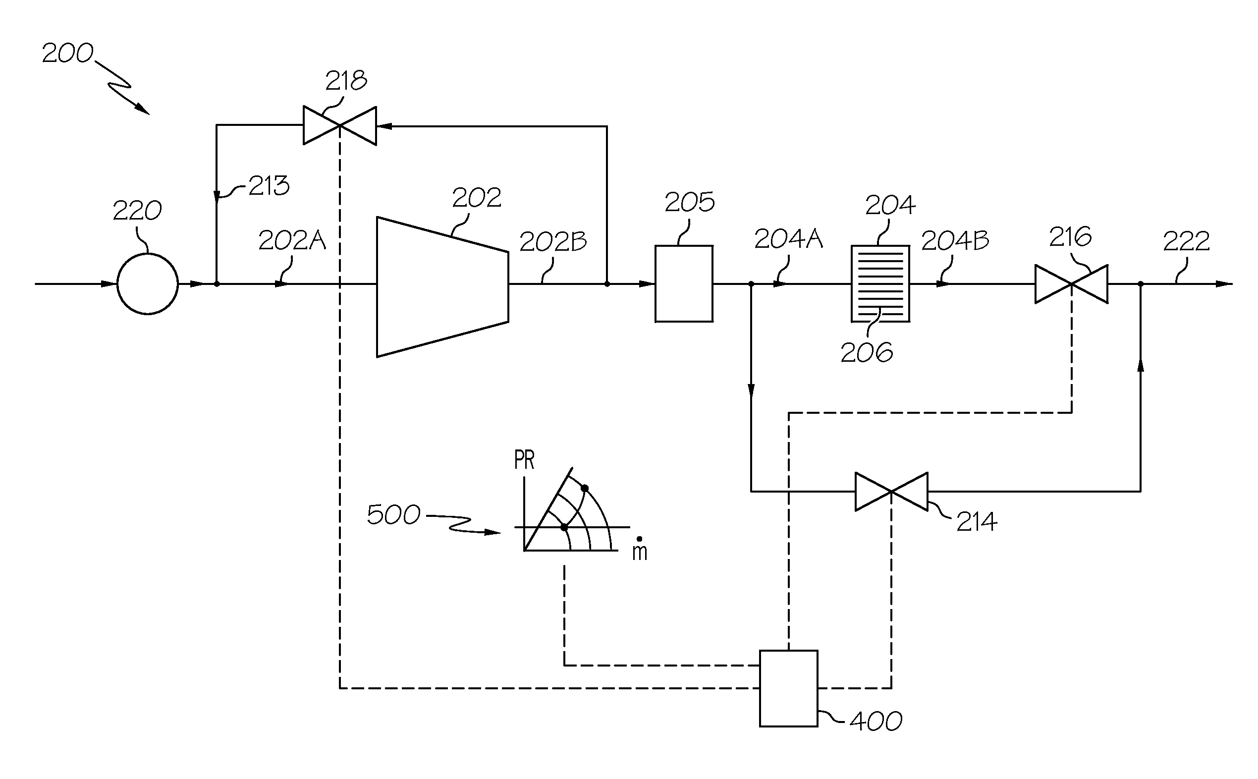 Reactive compressor surge mitigation strategy for a fuel cell power system