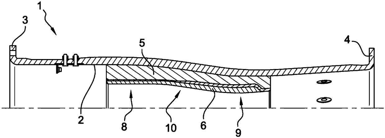 Device for applying abradable material to a surface of a turbomachine casing