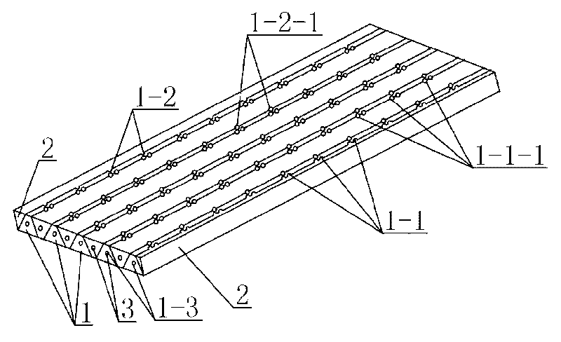 Dry preparation process of fibre reinforced composite tetrahedral lattice batten board