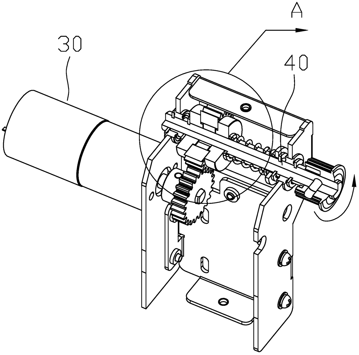 An anti-pinching cash outlet access control device and self-service equipment