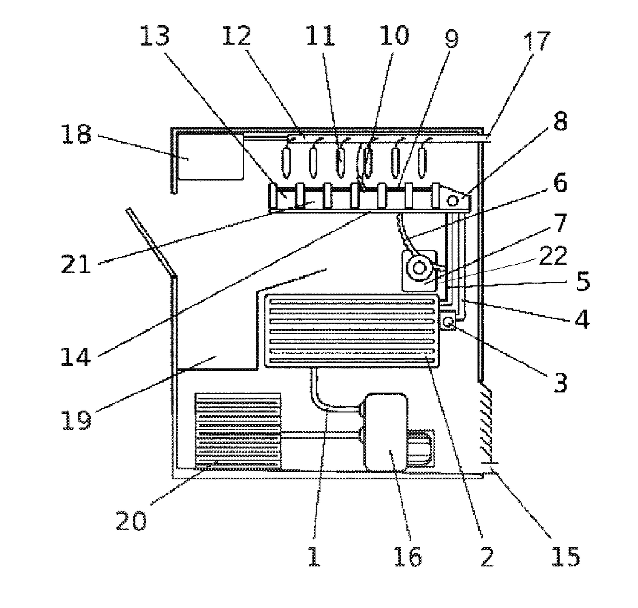 Rapid freezing of ice cubes comprising method, device, product and uses