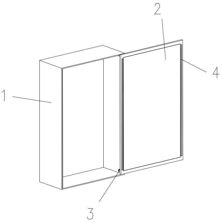 Fire-resistant fire hydrant cabinet with horizontally-pushed opening and closing cabinet door