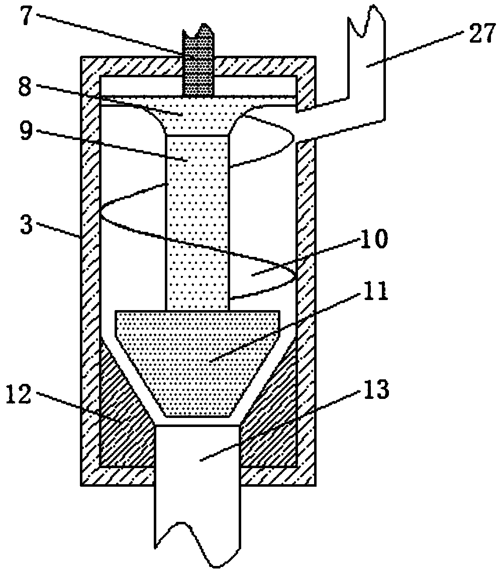 Novel squeezing device for tea oil processing