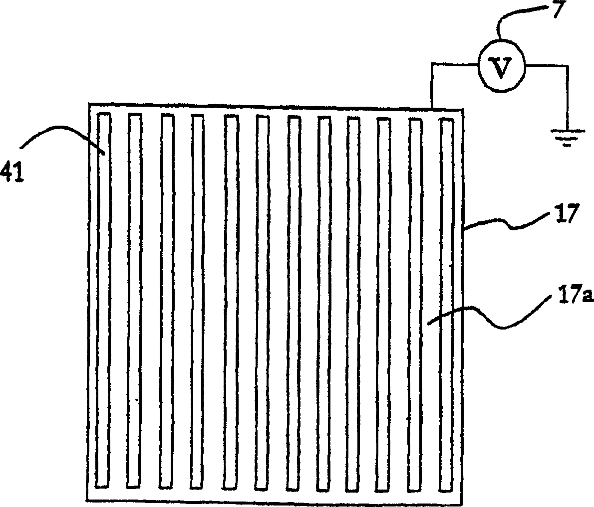 Gas-based detector for ionizing radiation and method in manufacturing the same