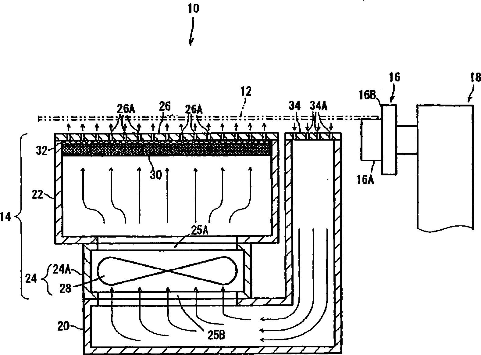 Sheet-like material conveying device