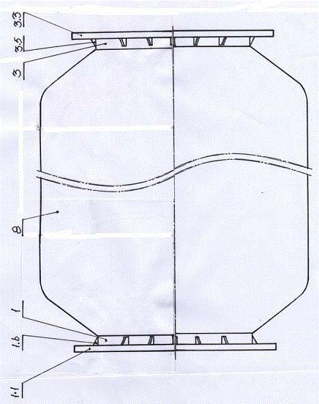 Mud pipe and design method for self-floating armored mud pipe