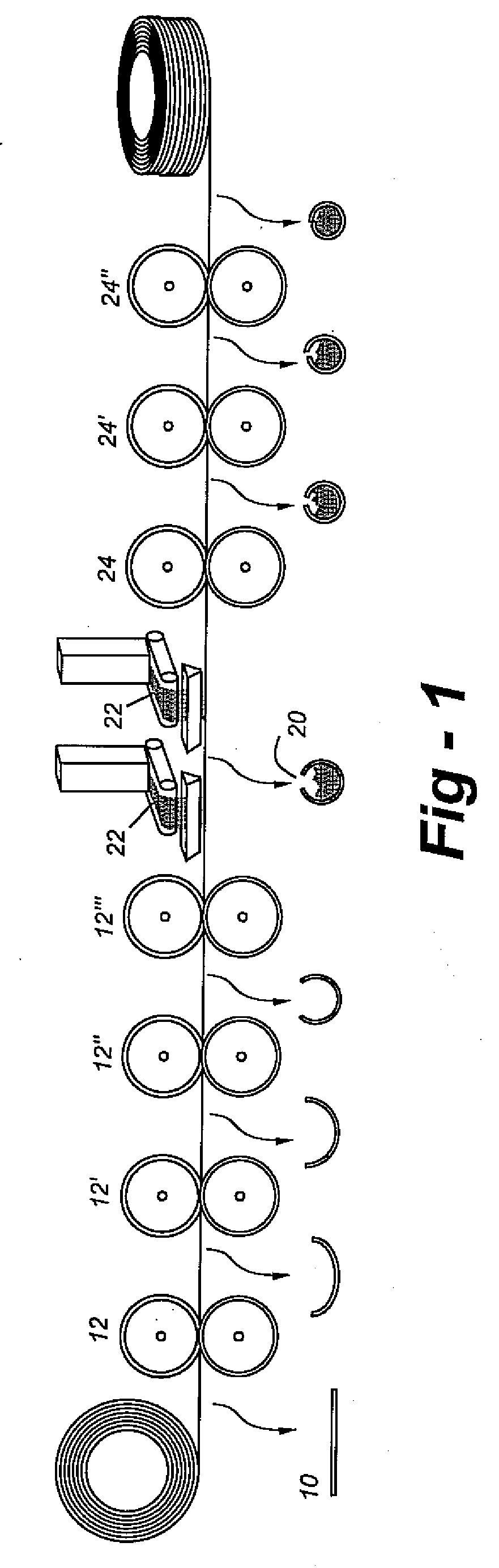 Simplified method and apparatus for making cored wire and other tubular products