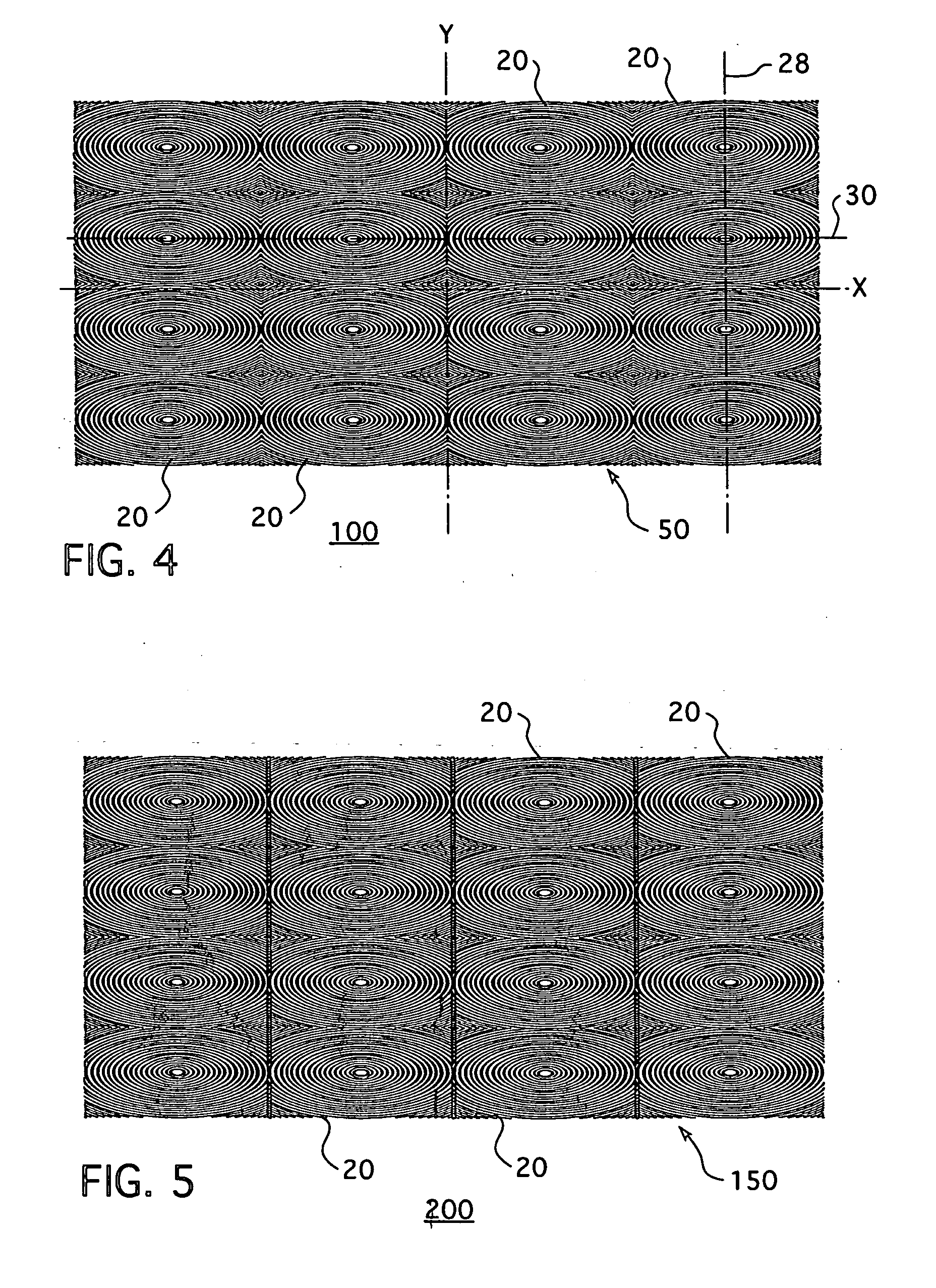 Diffraction-based optical grating structure and method of creating the same