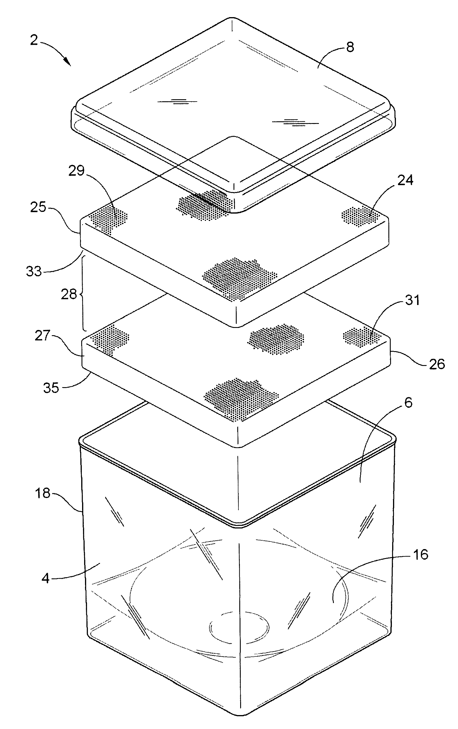 Specimen retention container