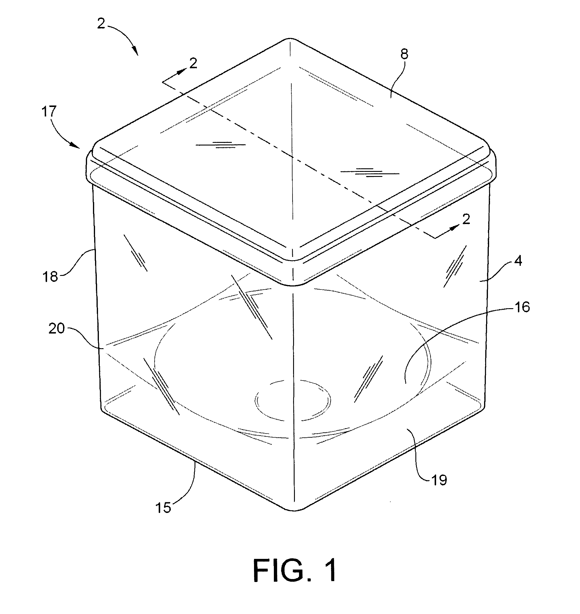 Specimen retention container