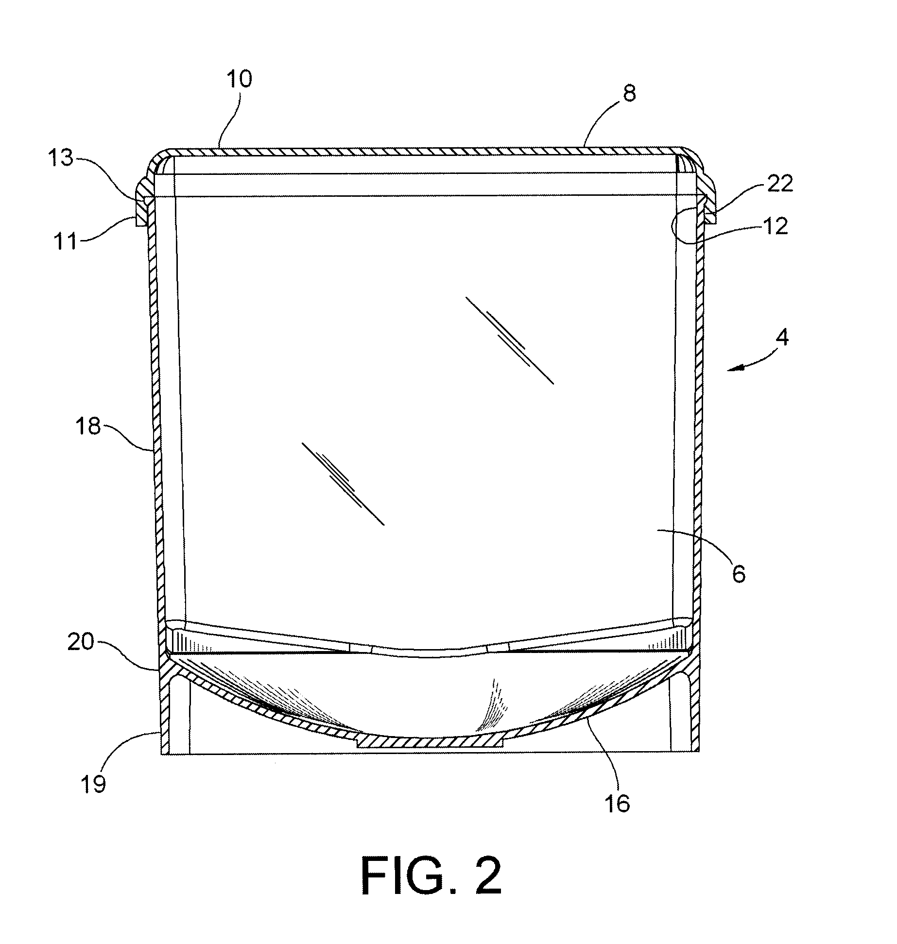 Specimen retention container