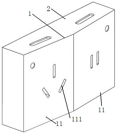 Multi-surface wall socket