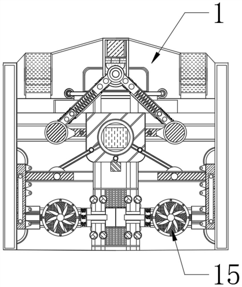 Auxiliary equipment for cutting leather vamps through wind power