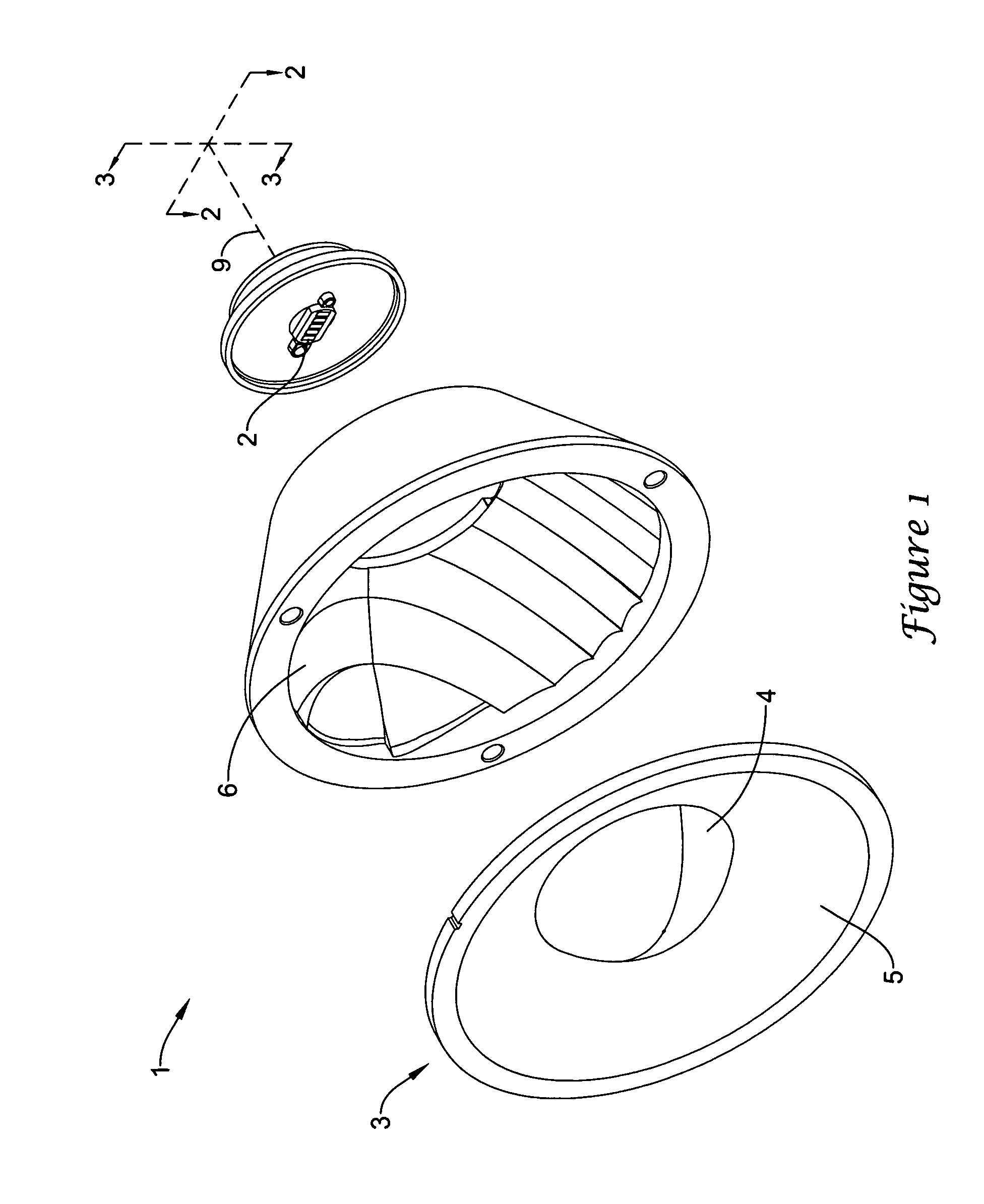 Combination optics light emitting diode landing light