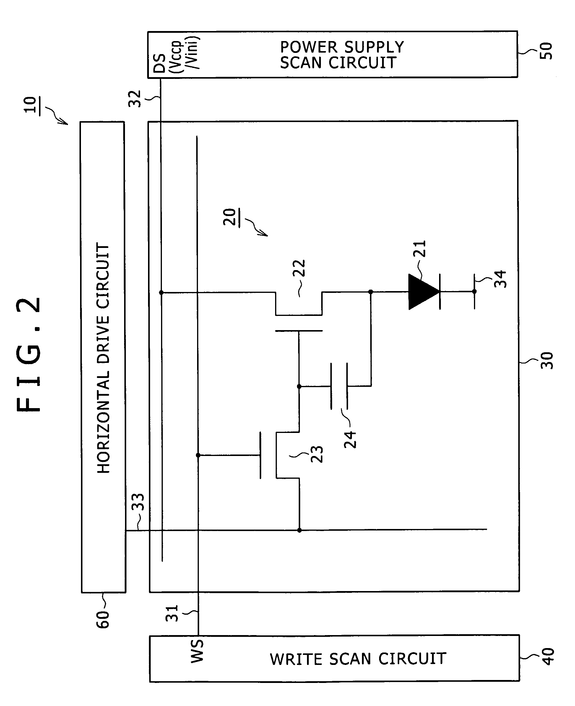 Display, method for driving display, and electronic apparatus
